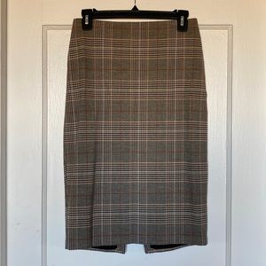Express Plaid Pencil Skirt